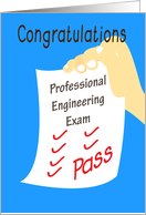 Congratulations On Passing Your Professional Engineering Exam card