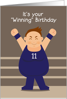 happy 11th birthday, wrestling card