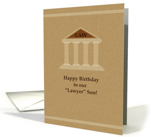 happy birthday, lawyer son, court card (866019)