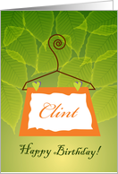 happy birthday, clint card