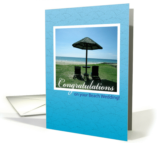 congratulations, beach wedding card (871244)