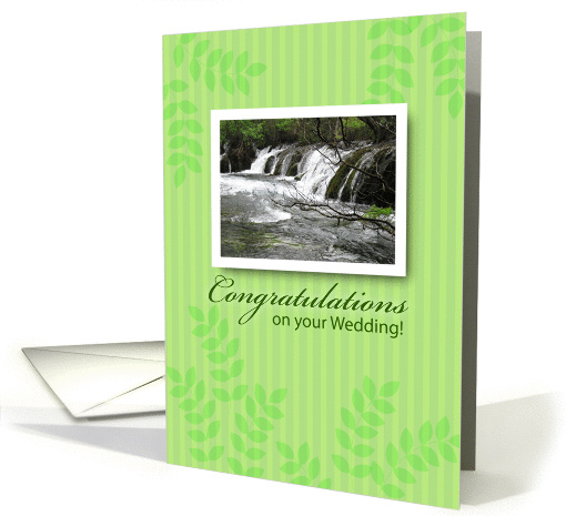 congratulations, river wedding card (871896)