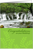 congratulations, river wedding card
