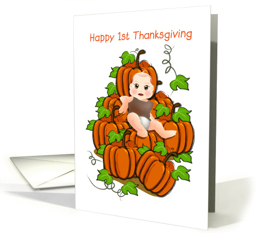 happy 1st thanksgiving, baby card (873283)