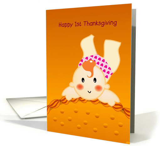 happy 1st thanksgiving, baby card (873286)