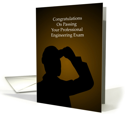 Congratulations On Passing Your Professional Engineering Exam card