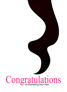 Congratulations On donating your hair