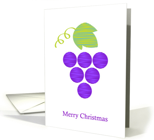Merry Christmas Grapes From Napa Valley card (885103)