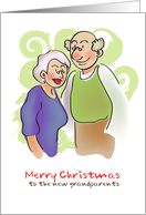 Merry Christmas to new grandparents card