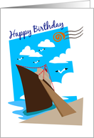 happy birthday, cruise line card