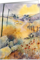 Autumn in Swaledale, Yorkshire, England card