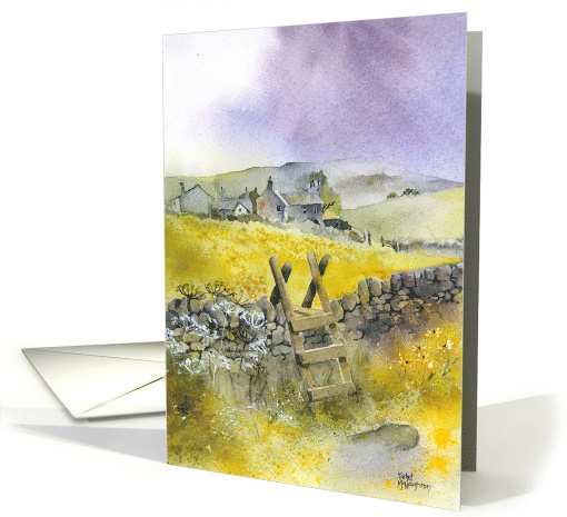 Ladder Stile, Swaledale, Yorkshire, England card (1562944)