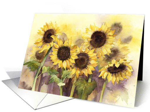 Sunflowers card (239970)