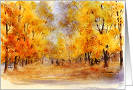 Autumn in the Park card