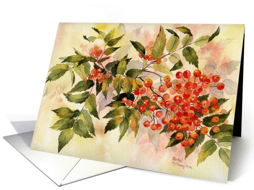 Rowan Berries card (247042)