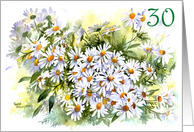 30th birthday Daisy, Daisy card