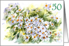 50th Birthday Daisy, Daisy card