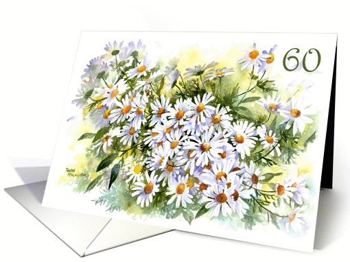 60th Birthday Daisy, Daisy card (247499)