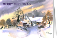 Cottage in the Snow card