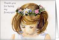 Flowergirl thank you card