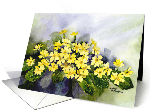 Primroses Easter card (365999)