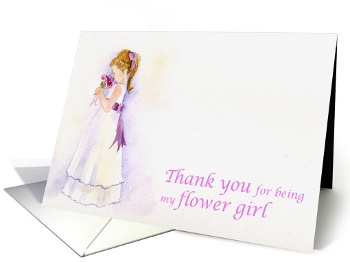 Thank you for being my flower girl card (398626)