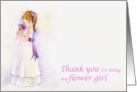 Thank you flower girl card