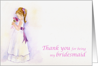 thank you bridesmaid...