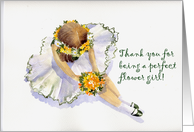 Flower Girl Thank you Card