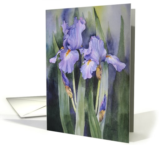 Iris Flower card (486260)