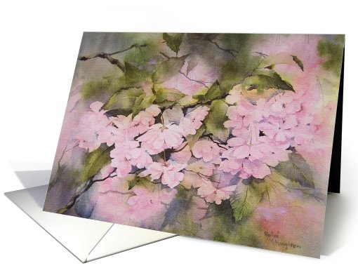 Cherry blossom birthday card (498421)