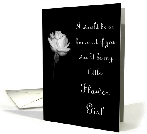 Wedding - flower girl card (290508)