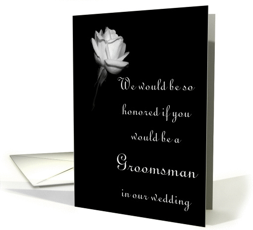 Wedding - Groomsman card (290532)