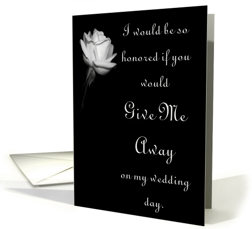 Wedding - Give me away card (290536)