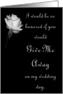 Wedding - Give me away card