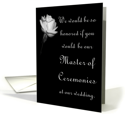 Wedding - Master of Ceremonies card (290544)