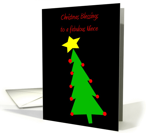 Christmas Blessings - Niece card (297455)