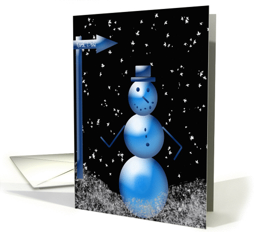 Snowman - Merry Christmas card (297511)