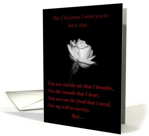Christmas Rose - Love card (299327)