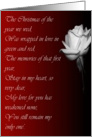 Christmas Rose - To my Wife card