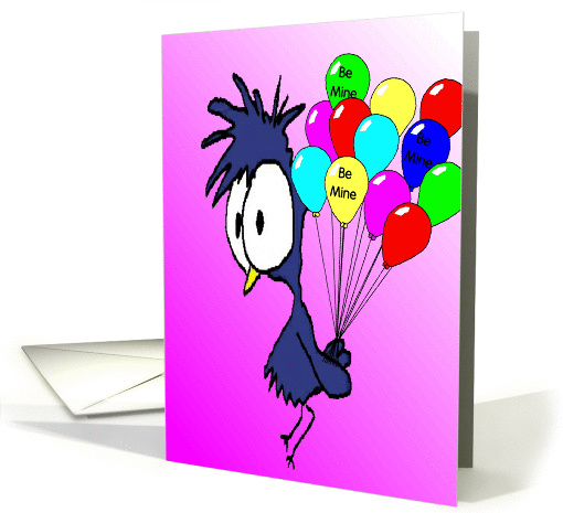 Be Mine Valentine Bird card (337113)