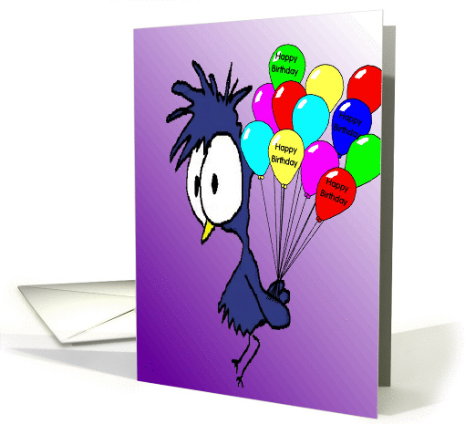 Birthday Bird for friend card (337119)