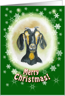 Merry Christmas Goat card