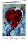 Love & Romance Ever Lasting Love Contemporary Art Heart card