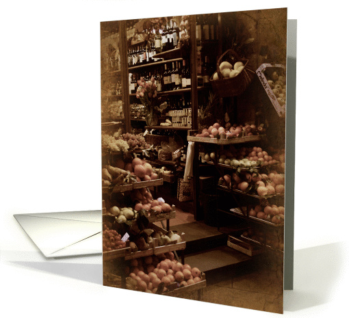 Italian Market, Florence, Italy card (256553)