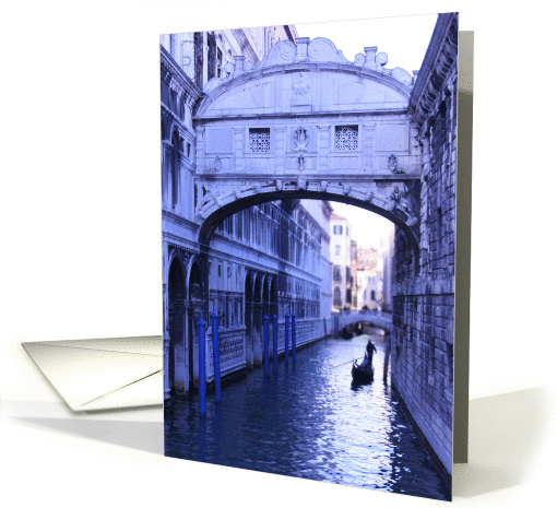 Bridge of Sighs, Venice, Italy card (256559)
