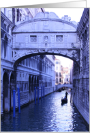 Bridge of Sighs, Venice, Italy card