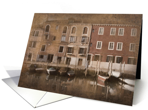 Reflections of Murano, Venice, Italy card (256565)