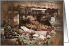 Italian Fruit Stand, Fiesole, Italy card