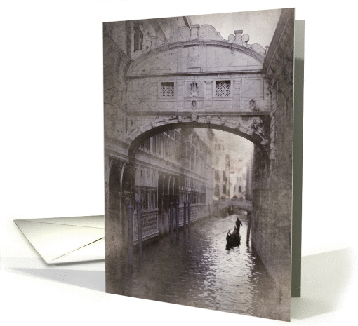 Bridge of Sighs, Venice, Italy card (256573)
